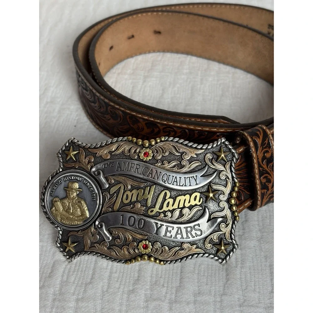 Tony Lama Belt CENTENNIAL 100 YEAR ANNIVERSARY Size 36  Rare Find! C41684